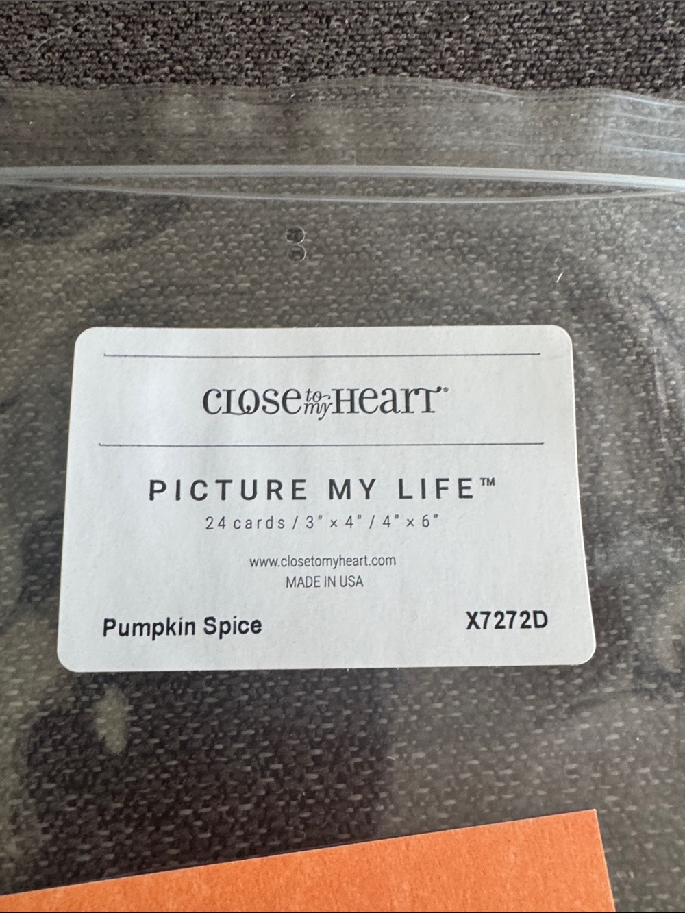 Assorted Fall Note Card Set — Orange & Cream Thanksgiving Designs - Picture 2 of 4